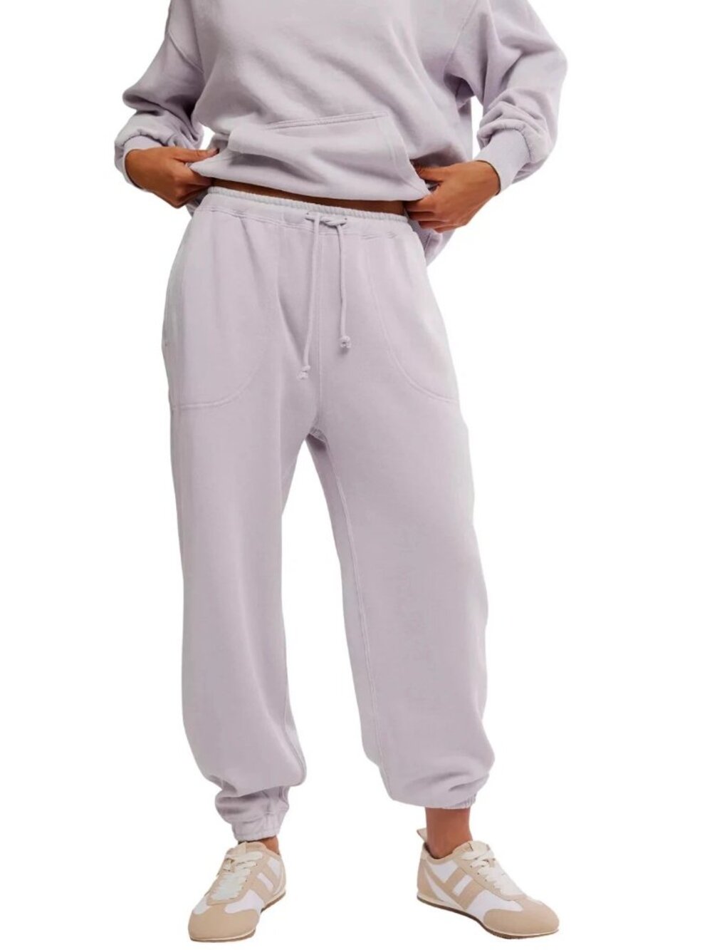 #2413 Free People E2726 Women's Slow It Down Joggers Lilac Maeble